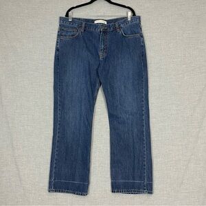 Denver Hayes Straight Jeans 38 X 30 100% Cotton Medium Wash Blue Mid Rise